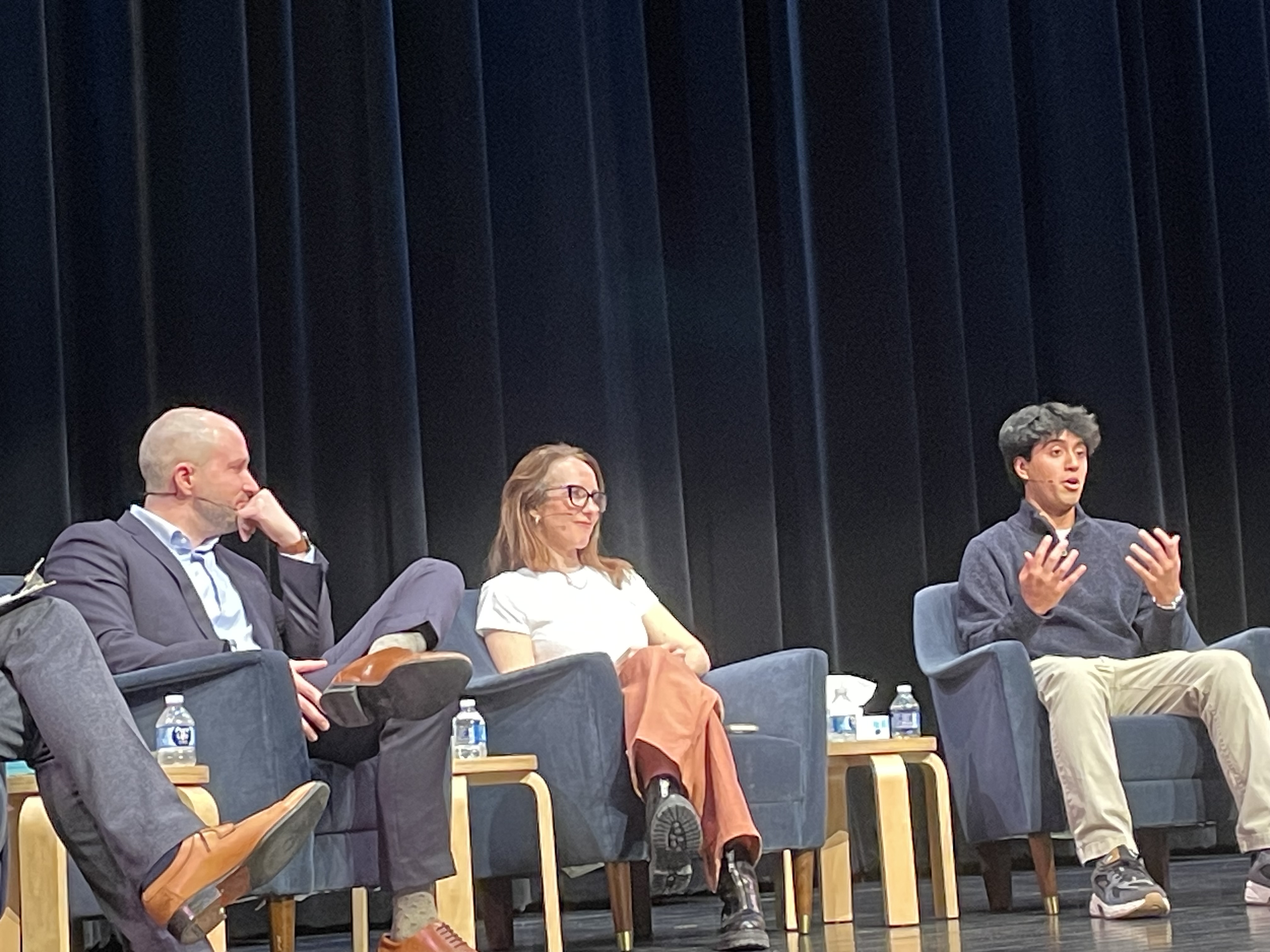 AI panel discussion on stage